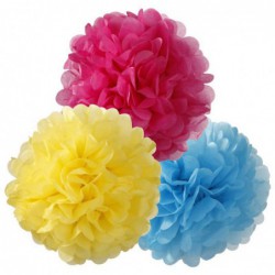 PACK DE 3 POMPONES COLORES...