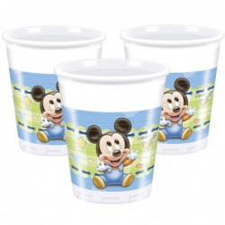 PACK DE 8 VASOS BEBE MICKEY