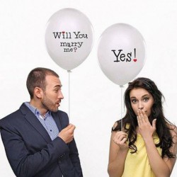 PACK DE 6 GLOBOS "WILL YOU...