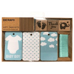 KIT TARJETAS + SELLOS "BABY...